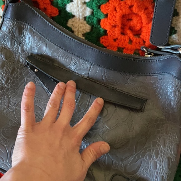 SUMMER SALE Sharif 🌹Vintage NY Designer Leather Studded Purse w/ Silver Lock - Picture 11 of 16